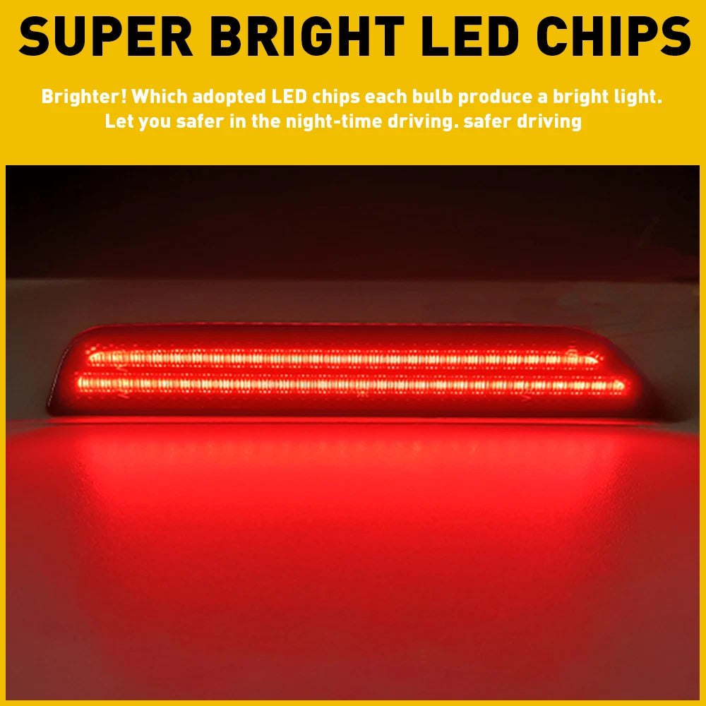 2x Red LED Rear Marker Lamps Side Reflector Lights For 2010-2014 Ford Mustang 6B93BC-57
