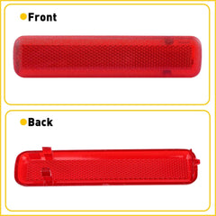 2x Red Rear Door Reflector Panel Light Lens For Chevrolet GMC Truck SUV Escalade 6B93BC-57