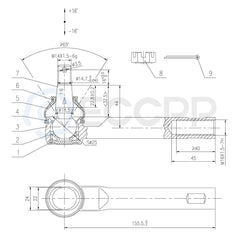 ECCPP 8set Outer Inner Tie Rod End Sway Bar End Link Fits 2004-2009 Nissan Quest