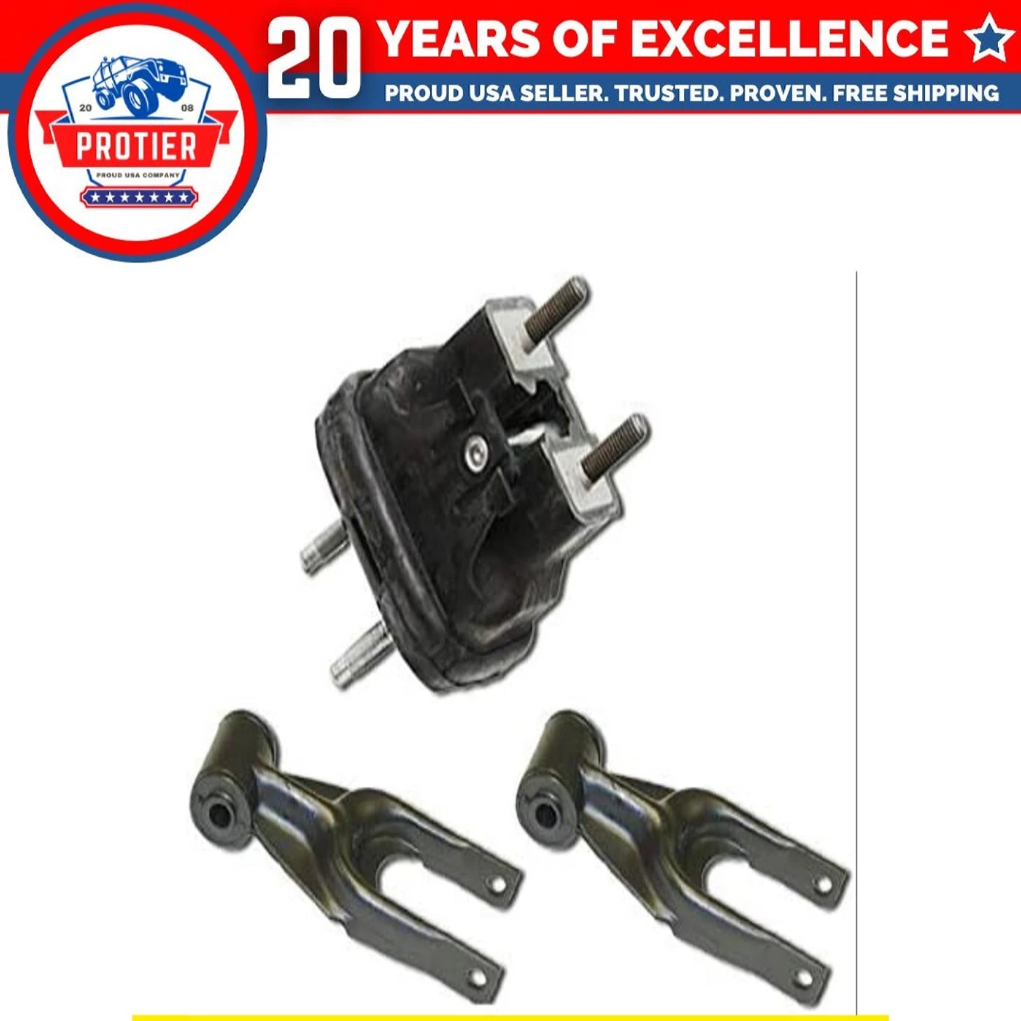 Fits 2008-2009 Buick Allure/LaCrosse 5.3L Front Motor & Torque Mount Set 3pcs 6B93BC-57