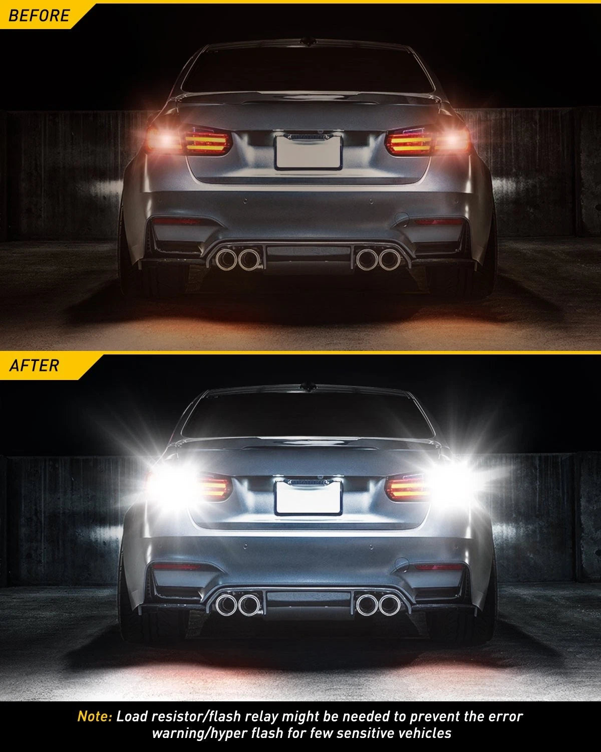 2 X 3157 3156 Super White 54SMD LED Reverse Tail Brake Signal Light Bulbs 6000K 6B93BC-57