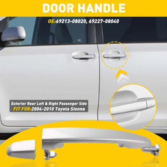Exterior Door Handle Rear Left /Right For 2008 2009 Toyota Sienna 2004-2010 EOA 6B93BC-57