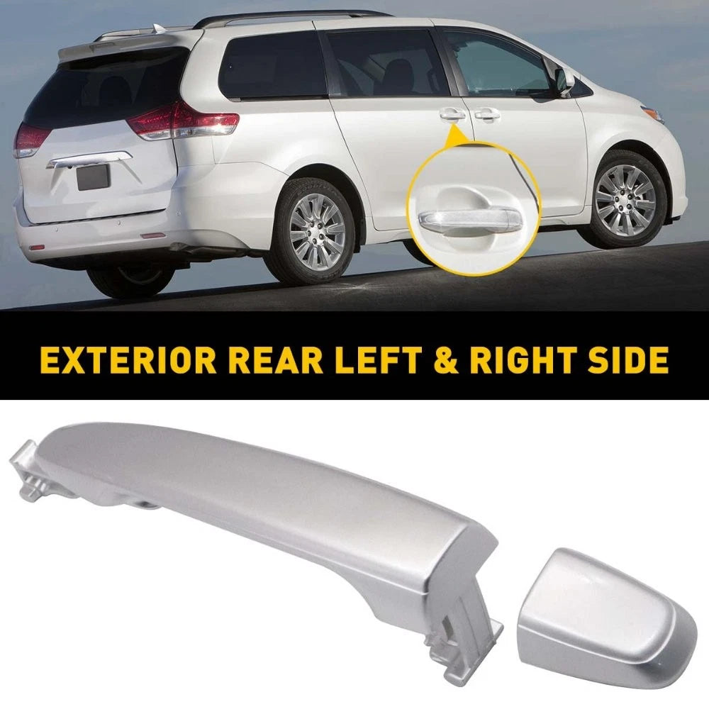 For Toyota 2004-10 Sienna Silver Pearl Rear L/R Outside Door Handle w/O Keyhole 6B93BC-57