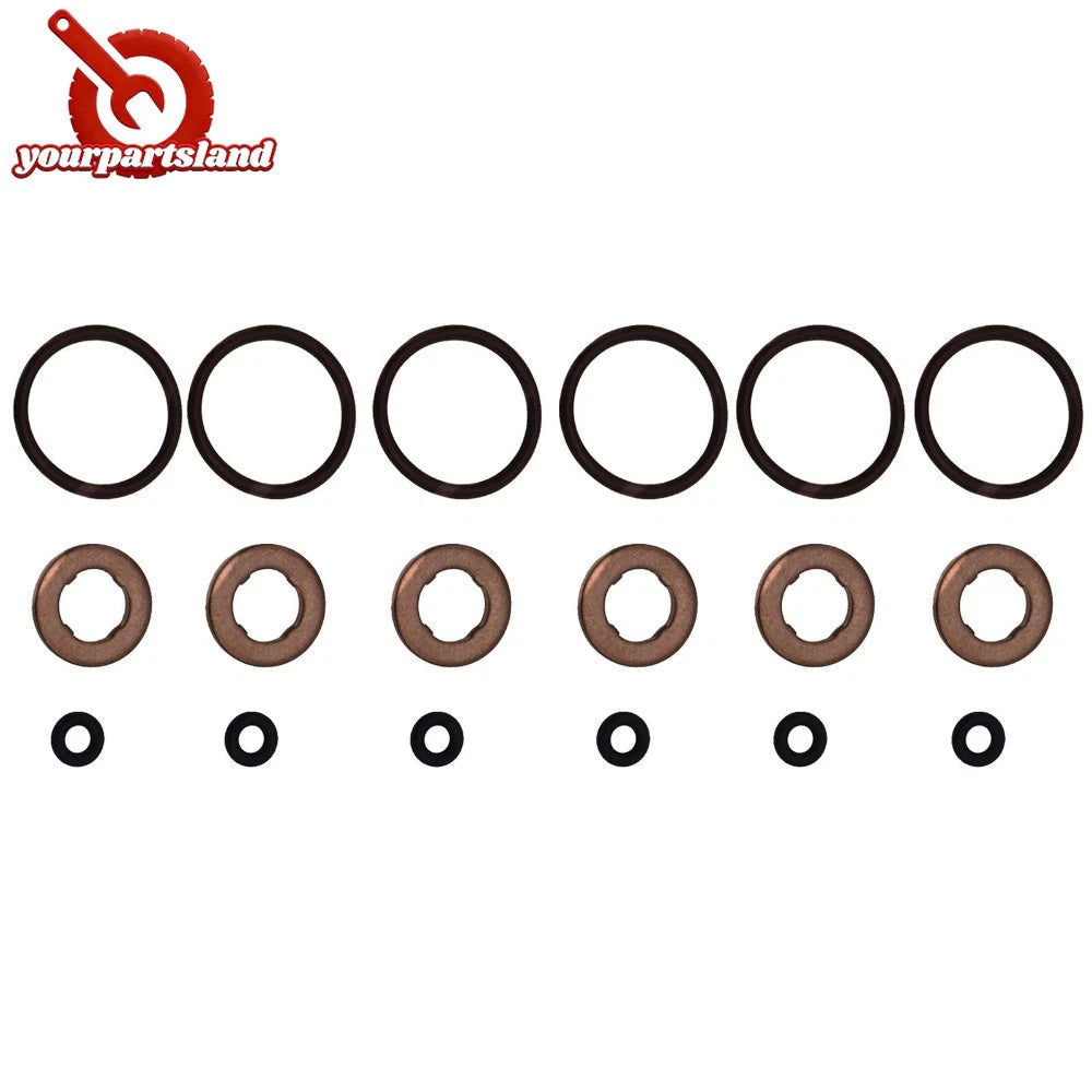 6 SET CYL COMMON RAIL DIESEL INJECTOR SEAL KIT FOR VW AUDI TDI GOLF JETTA PASSAT 6B93BC-57