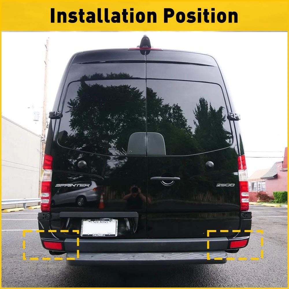 Car Rear Bumper Reflector Lamp Tail Case For 10-18 Benz Mercedes Sprinter 3500 6B93BC-57