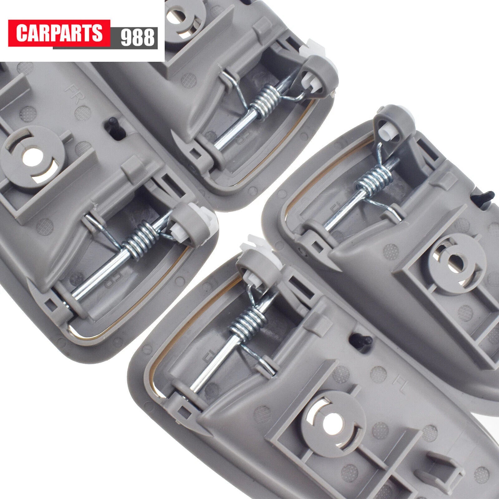 Set of 8 Outside Black & Inside Gray Door Handle For 2003 2004-2005 Kia Rio 1.6L 6B93BC-57