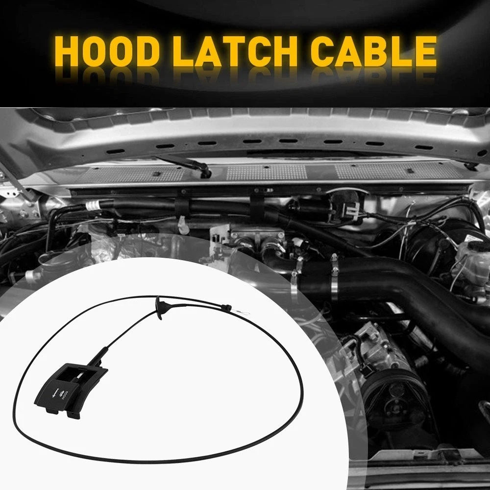 Hood Latch Release Cable For Ford F150 F250 F350 Bronco 1992-1997 F2TZ16916A EOA 6B93BC-57