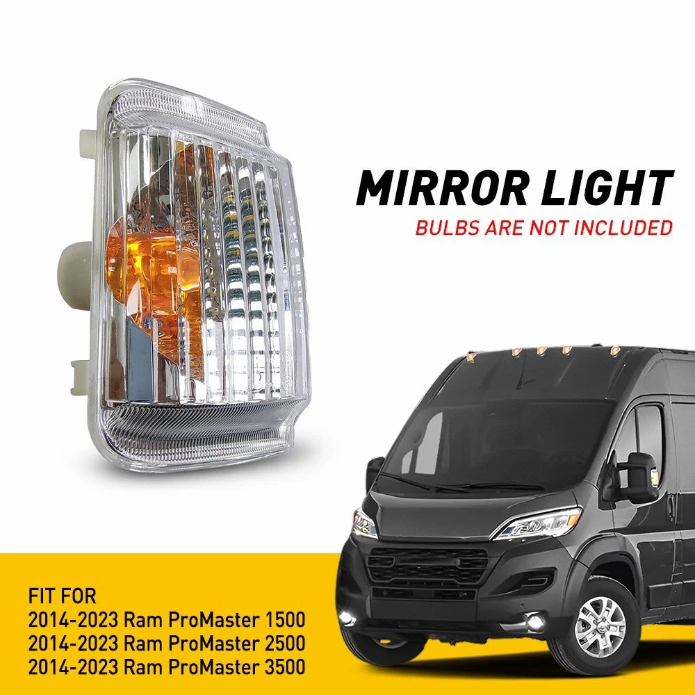 LEFT SIDE MIRROR TURN LIGHT SIGNAL COVER FOR 14-23 RAM PROMASTER 1500 2500 3500 6B93BC-57