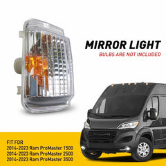 LEFT SIDE MIRROR TURN LIGHT SIGNAL COVER FOR 14-23 RAM PROMASTER 1500 2500 3500 6B93BC-57