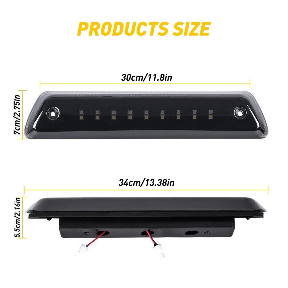 For 2009-2014 Ford F-150 3rd Third Brake Light LED Smoke Rear Reverse Cargo Lamp 6B93BC-57