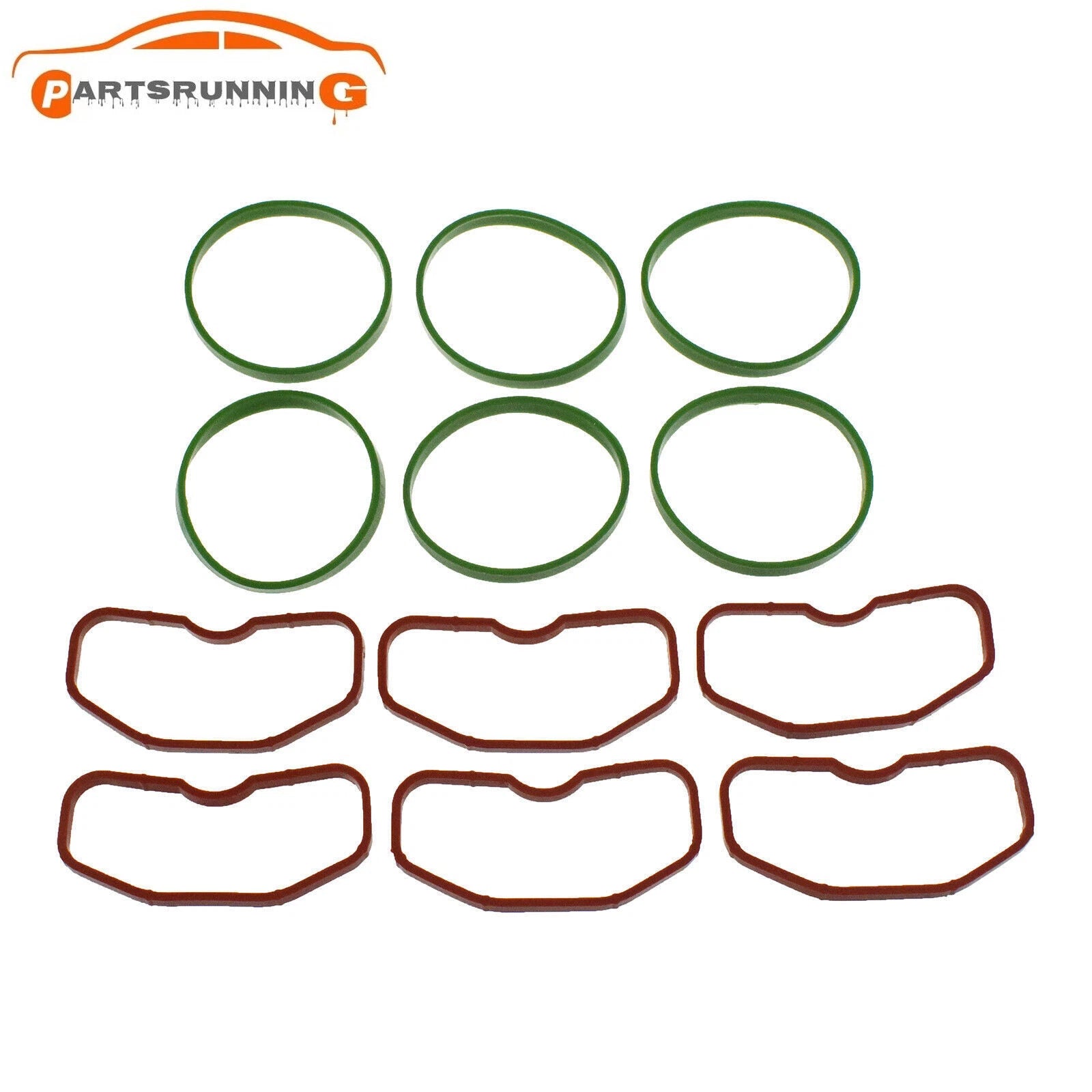 6*Upper & 6*Lower Intake Manifold Gaskets For Audi 3.0T Q5 Q7 A8 A7 A6 S4 S5 SQ5 6B93BC-57