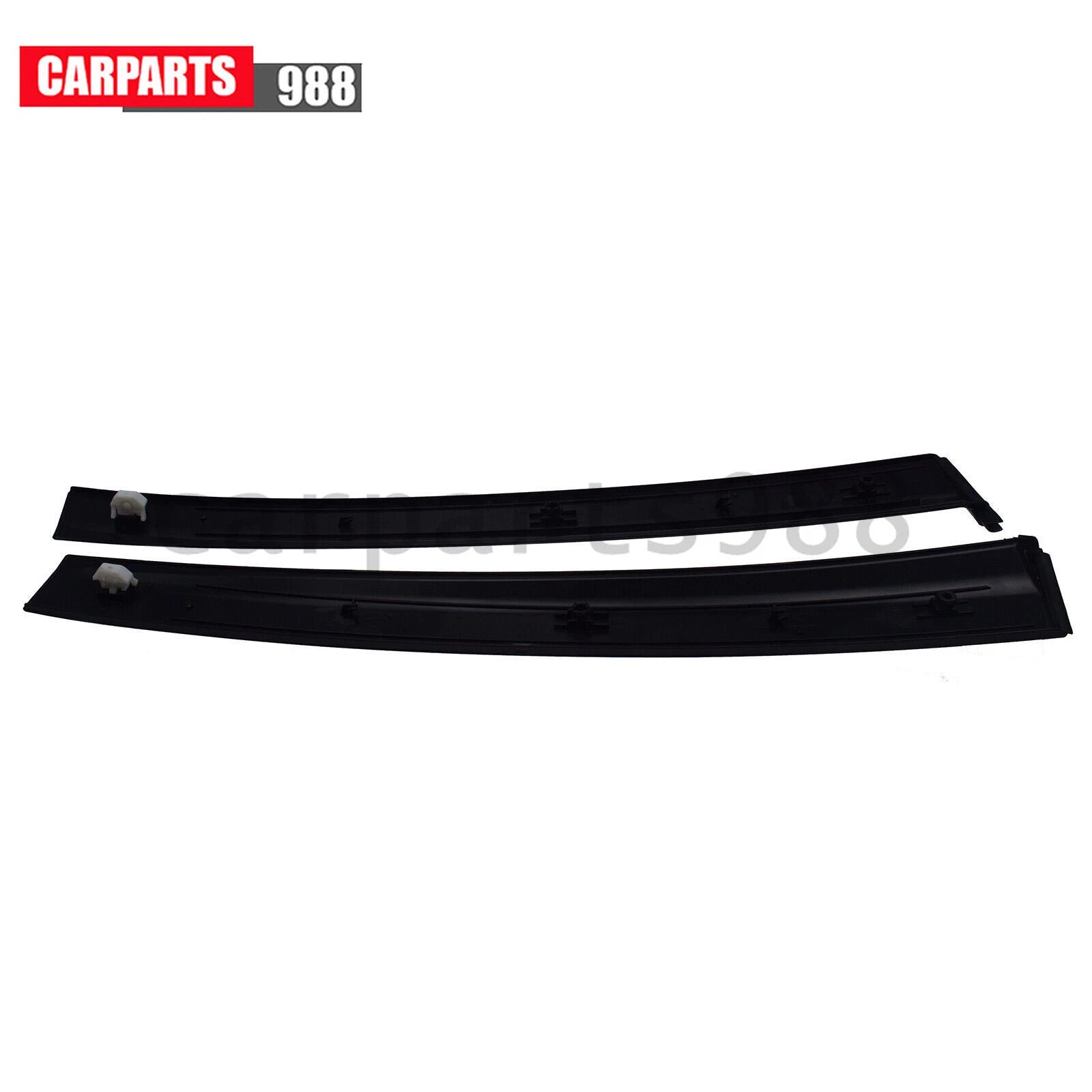 2Pcs Left & Right Door Garnish Trim Pillar Sash Black For 1992-1995 Honda Civic 6B93BC-57