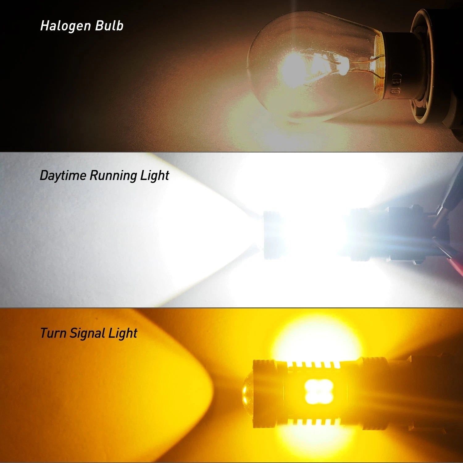 1157 LED Turn Signal Light DRL Switchback Amber White Anti Hyper flash CANbus EH 6B93BC-57