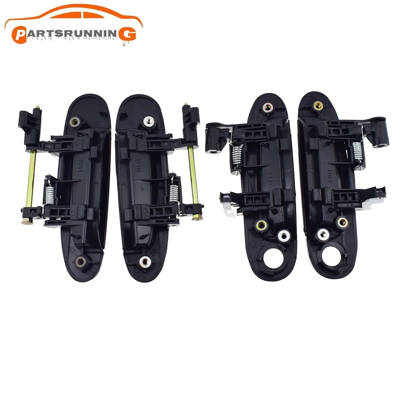 For 2000-2005 Toyota Echo Yaris Front & Rear & Left & Right Exterior Door Handle 6B93BC-57