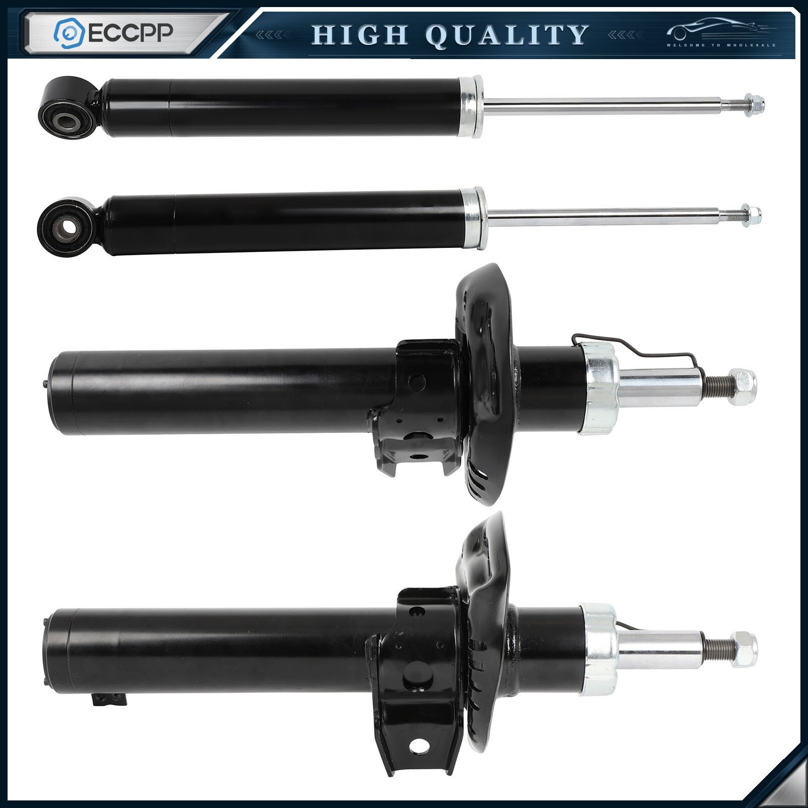 Full Set Front & Rear Shock Absorber w/MagneRide For 07-15 Audi TT TTS TTRS MKII 6B93BC-57