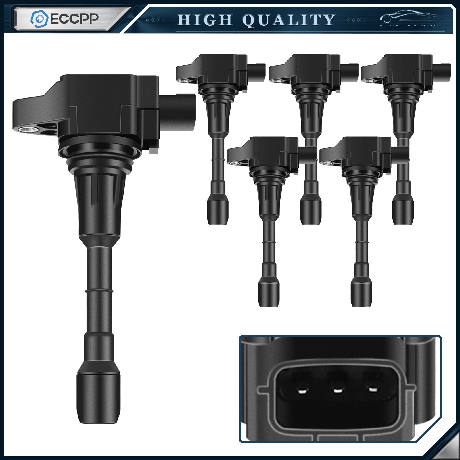 ECCPP 6 Ignition Coils For 2007-2018 Nissan Altima 09-20 Nissan Murano 3.5L V6 ECCPP