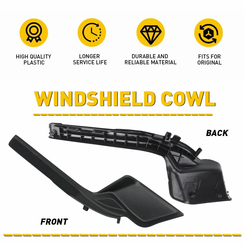 Front Windshield Wiper Side Cowl Extension Trim Cover For Toyota RAV4 20-22 EOA 6B93BC-57