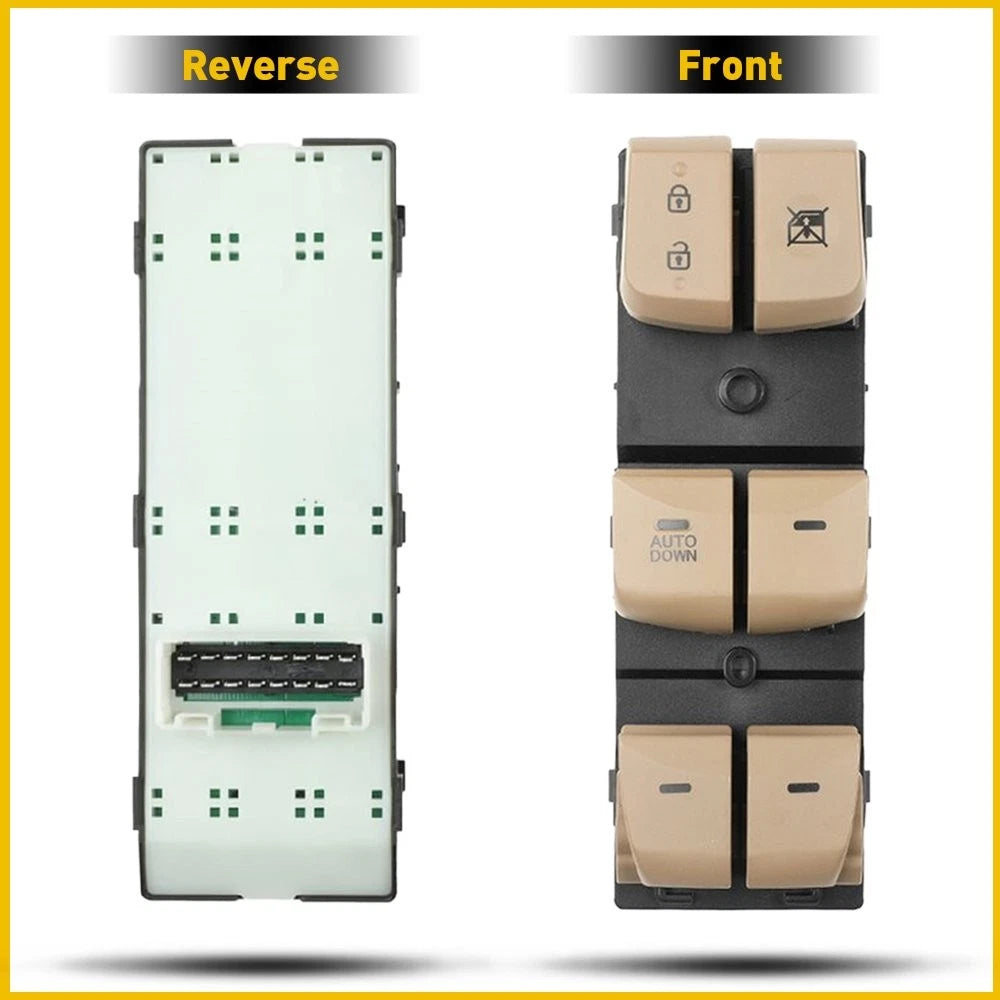 For Elantra Hyundai 2011-2015 Beige Driver Master Door Window switch 935703X000 6B93BC-57