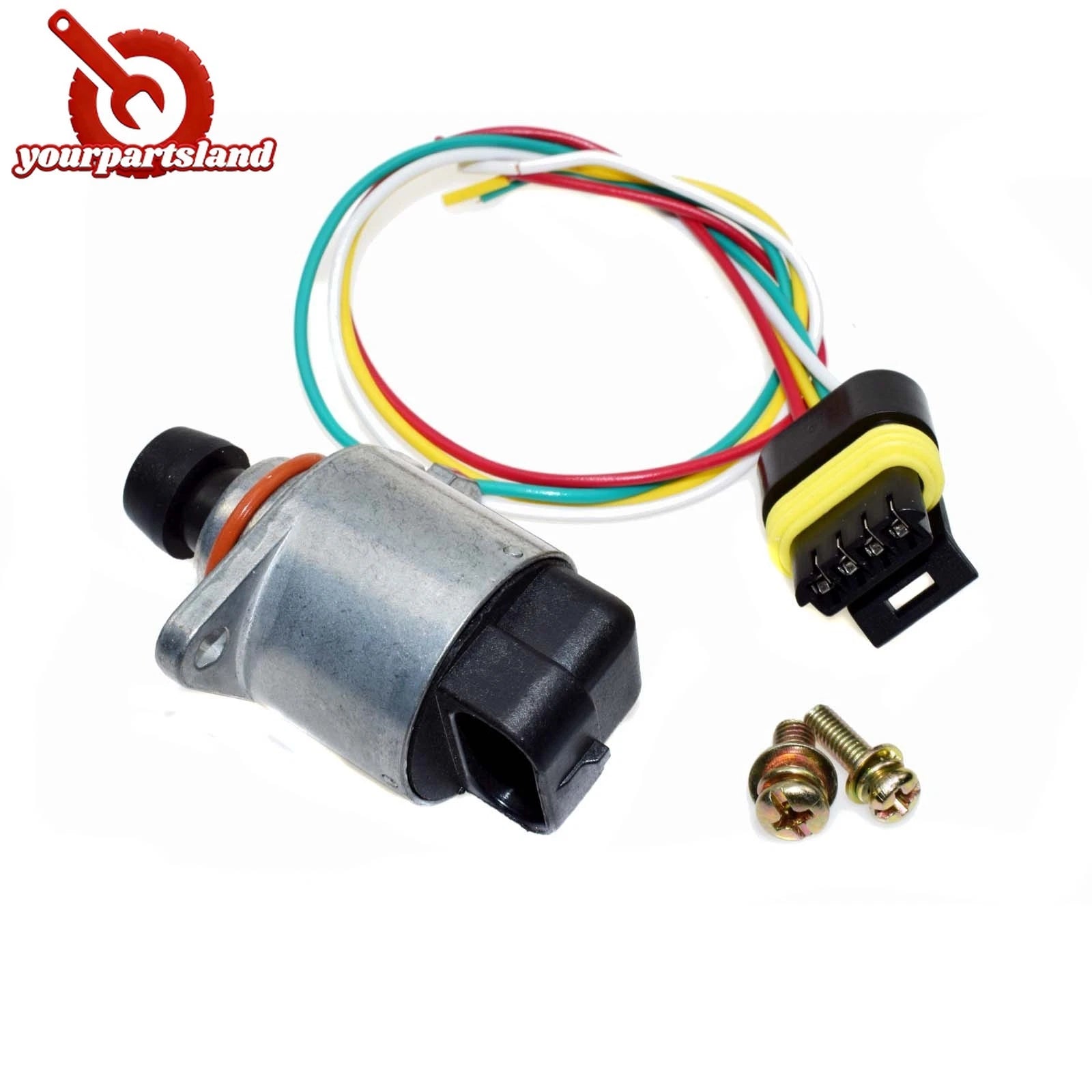 Idle Air Control Valve W/ 4 Wires Connector For Chevrolet Silverado 17113209 6B93BC-57