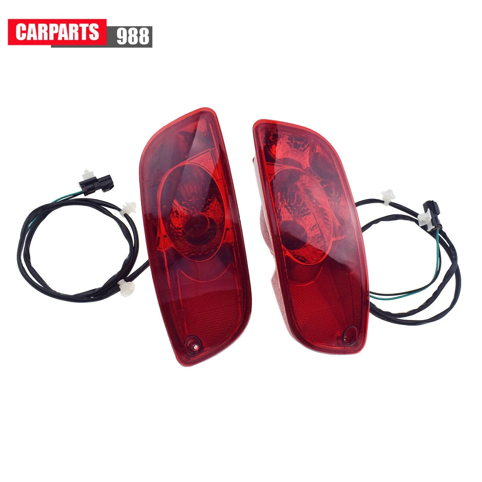 Pair Rear Bumper Reflector Lamp For 07-09 Hyundai Santa Fe 924082B010 924092B010 6B93BC-57