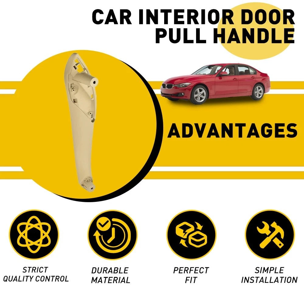 For BMW 3 Series F30 F31 M3 F35 F80 Inner Trim Door Pull Handle Set of 2PCS EOA 6B93BC-57