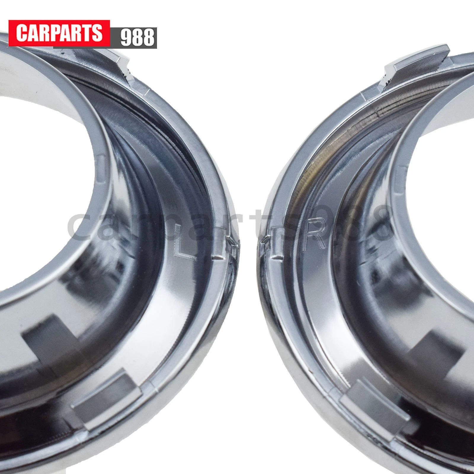 Fog Light Trim Chrome Left / Right For 05-08 Mini Cooper 51117127941 51117127942 6B93BC-57