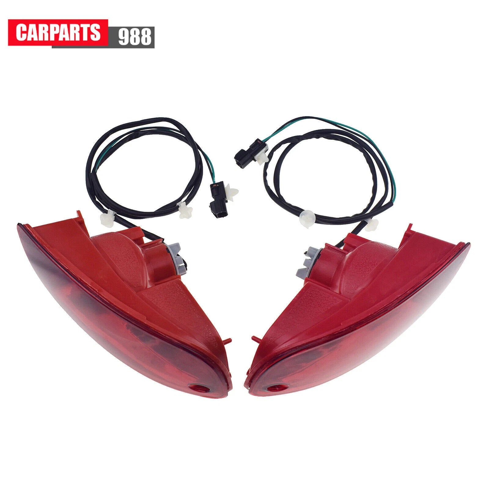 Pair Rear Bumper Reflector Lamp For 07-09 Hyundai Santa Fe 924082B010 924092B010 6B93BC-57