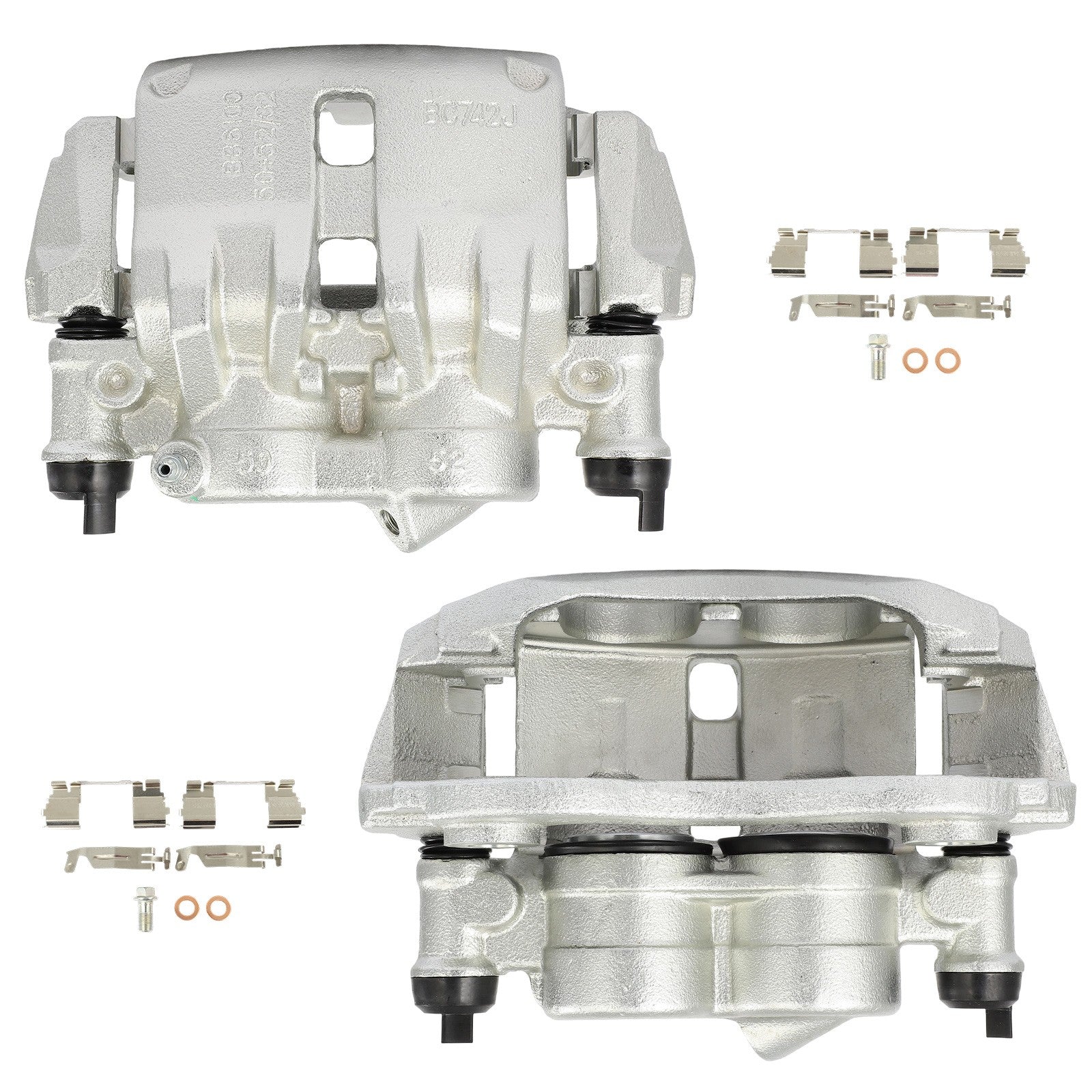Front Brake Calipers 2Pcs For 2014-2019 Ram Promaster 1500 18B5524 18B5525 6B93BC-57