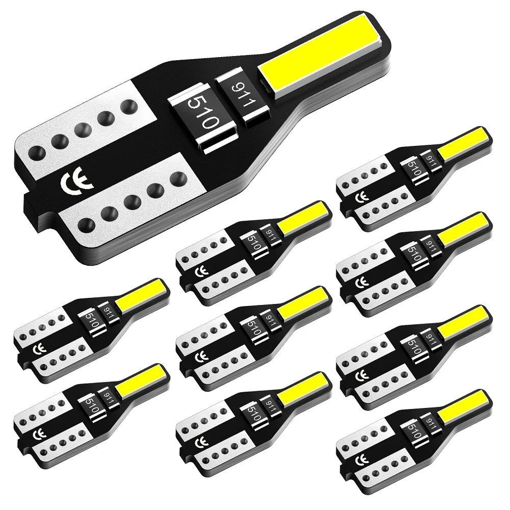 20X AUXITO T10 LED Plate License Light Car Interior Bulbs White 168 2825 194 W5W AUXITO