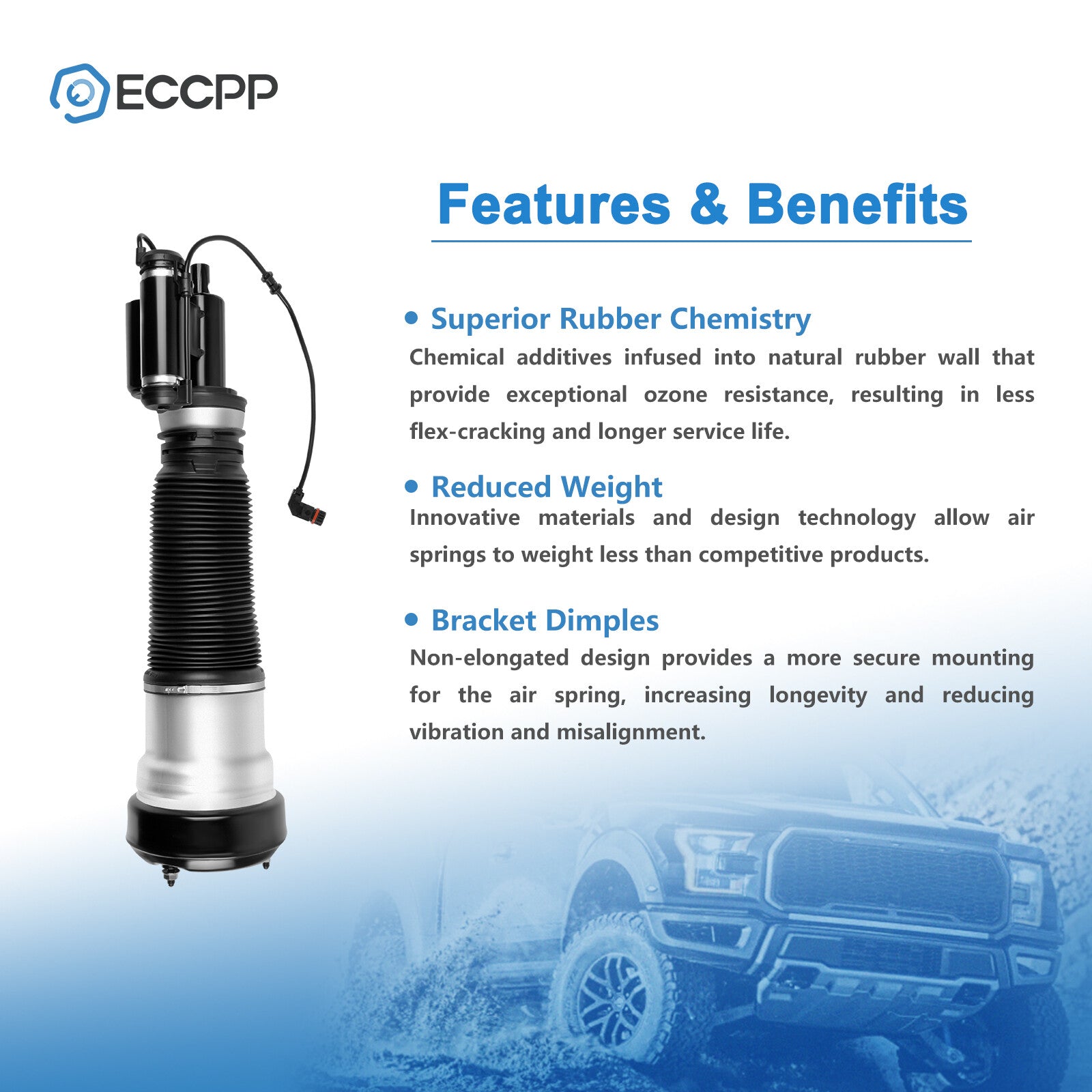 Front Right Air Suspension Shock Strut For 4Matic Mercedes W220 S430 S500 AWD 6B93BC-57