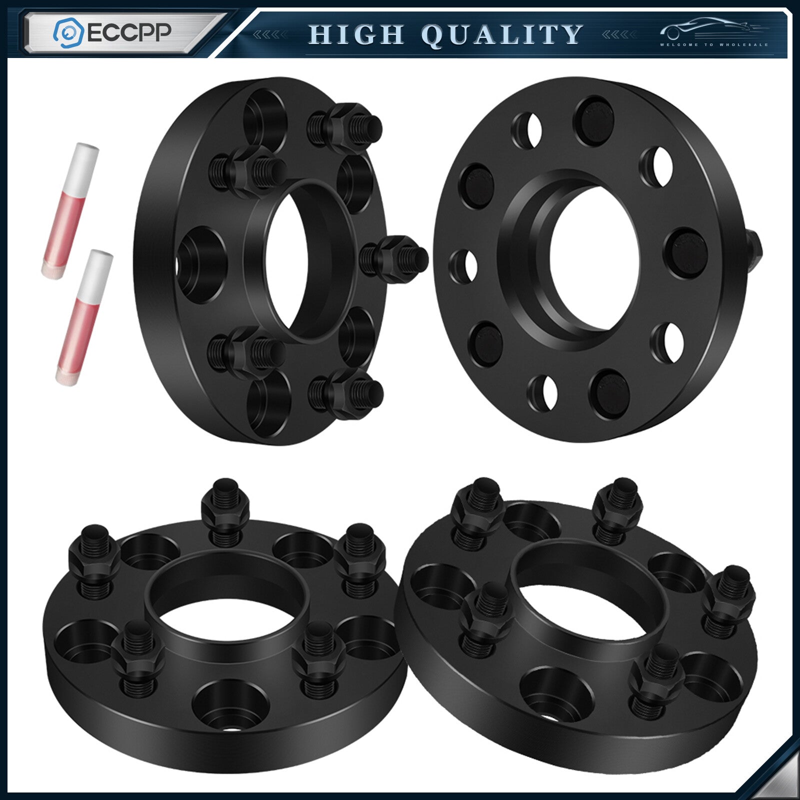 4 Pcs 20mm Hub Centric Wheel Spacers 5x4.75 For Chevrolet Corvette S10 Camaro 6B93BC-57