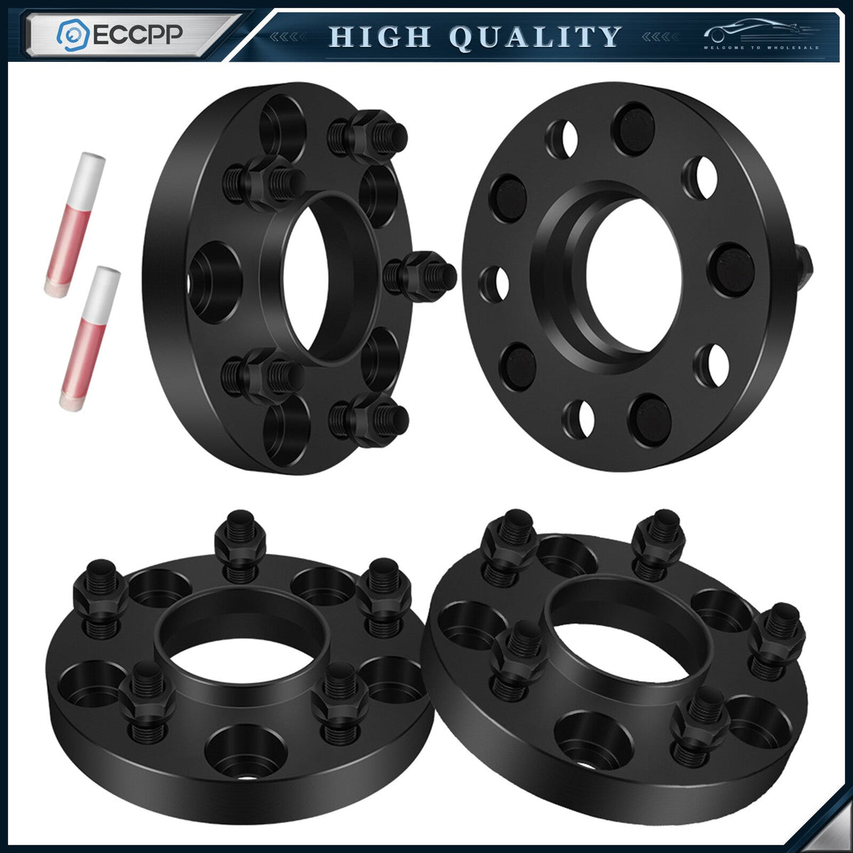 4 Pcs 20mm Hub Centric Wheel Spacers 5x4.75 For Chevrolet Corvette S10 Camaro 6B93BC-57