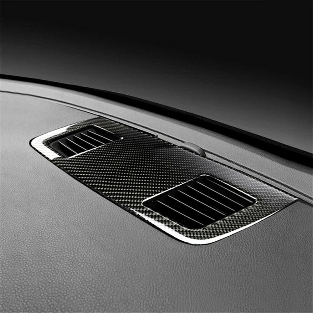 Carbon Fiber Air Vent Outlet Trim Panel For BMW 3 Series E90 E92 05-12 Car Parts 6B93BC-57