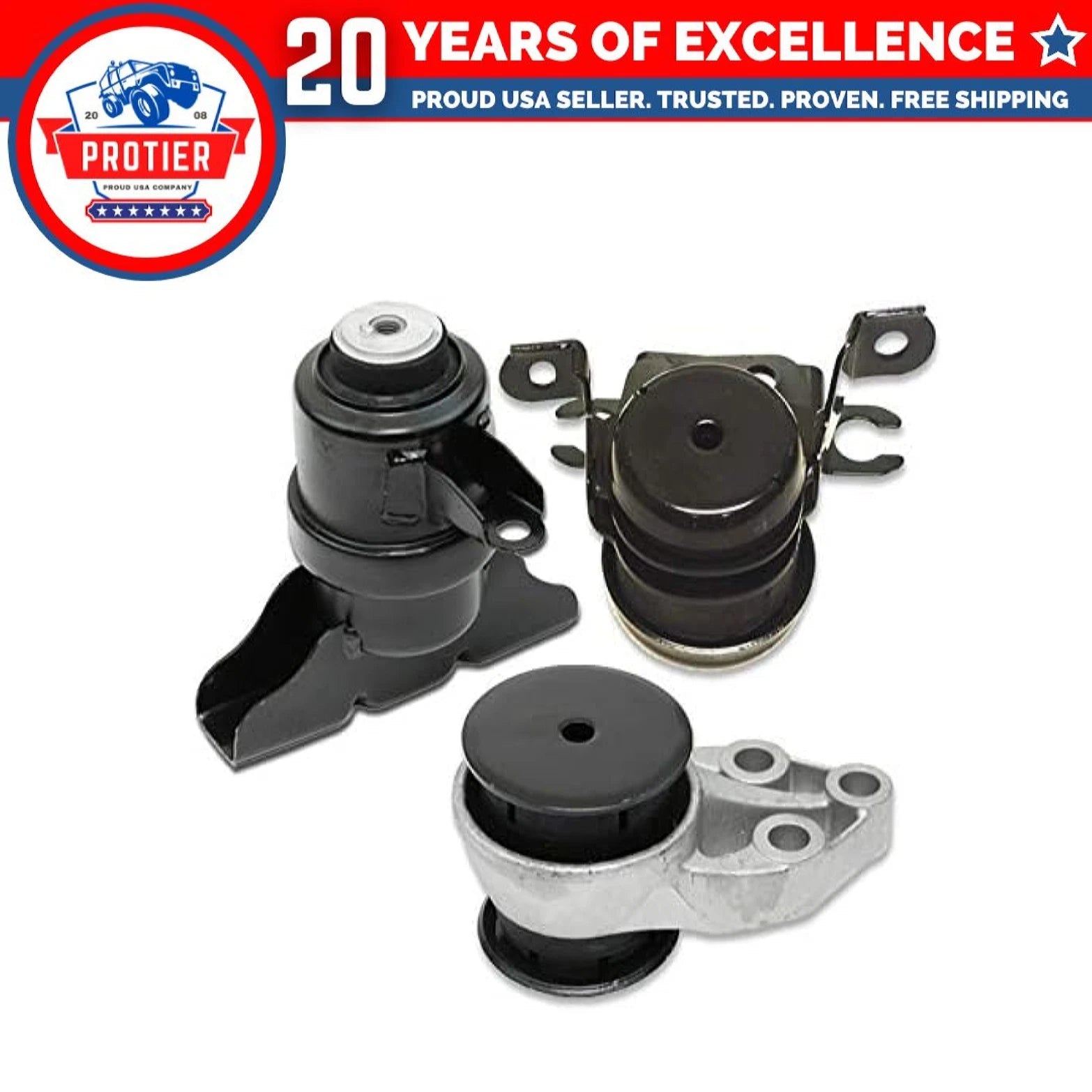 Fit 2001-2004 Ford Escape/Mazda Tribute 2.0L 3.0L Motor & Trans Mount Set 3PCS 6B93BC-57