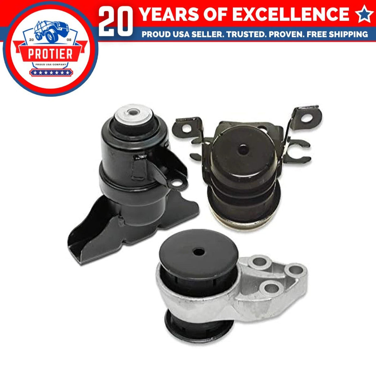 Fit 2001-2004 Ford Escape/Mazda Tribute 2.0L 3.0L Motor & Trans Mount Set 3PCS 6B93BC-57