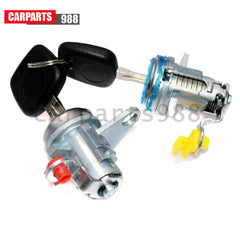 Pair of Door Lock Cylinder with Keys For 96-00 Toyota RAV4 6905142050 6905142060 6B93BC-57