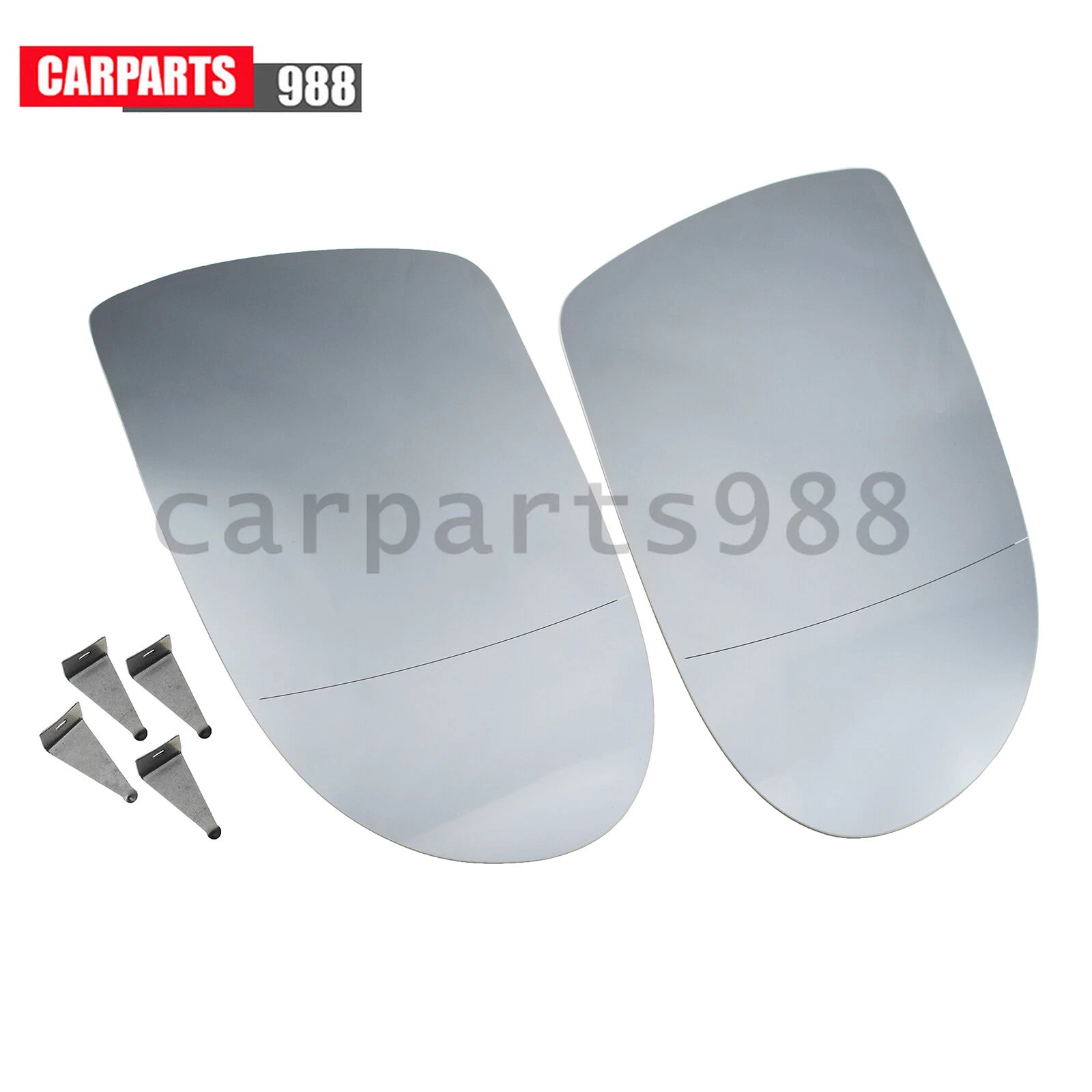 Pair Left Right Heated Mirror Glass for Mercedes SL500 SL550 SLK280 A1718100121 6B93BC-57