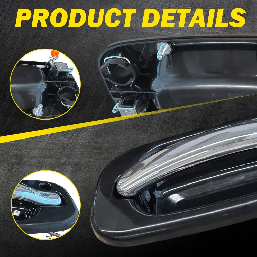 2pcs Front Outer Door Handle For 99-06 Chevy Silverado Tahoe Cadillac Escalade A 6B93BC-57