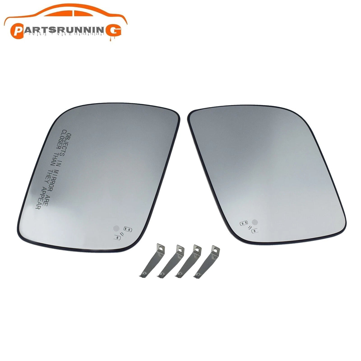 Left Right Side View Mirror Glass w/ Blind Spot Heated For 2011-17 Ford Explorer 6B93BC-57