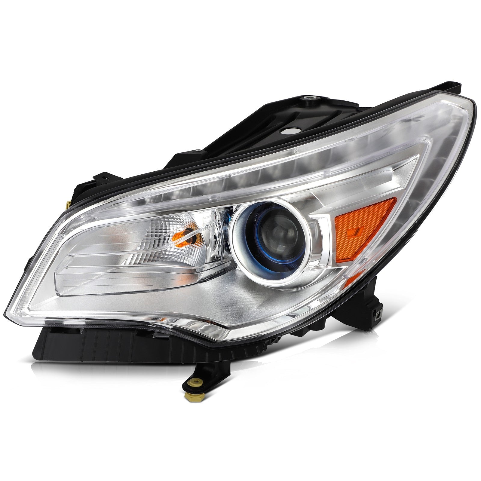 Left Side Headlight Assembly For 2013-2017 Buick Enclave 3.6L Chrome Amber 6B93BC-57