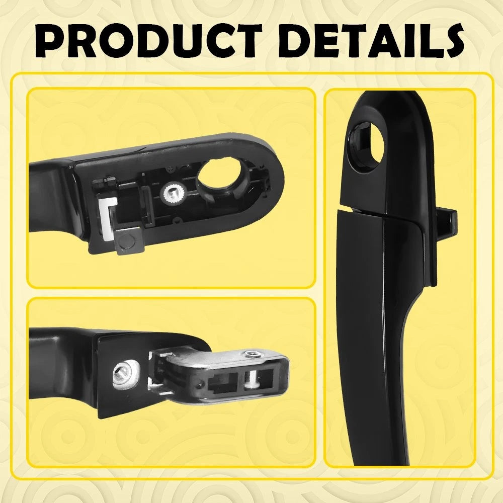 Front Right Black Exterior Door Handle For Hyundai Tucson 2005-09 HY1311108 EOA 6B93BC-57