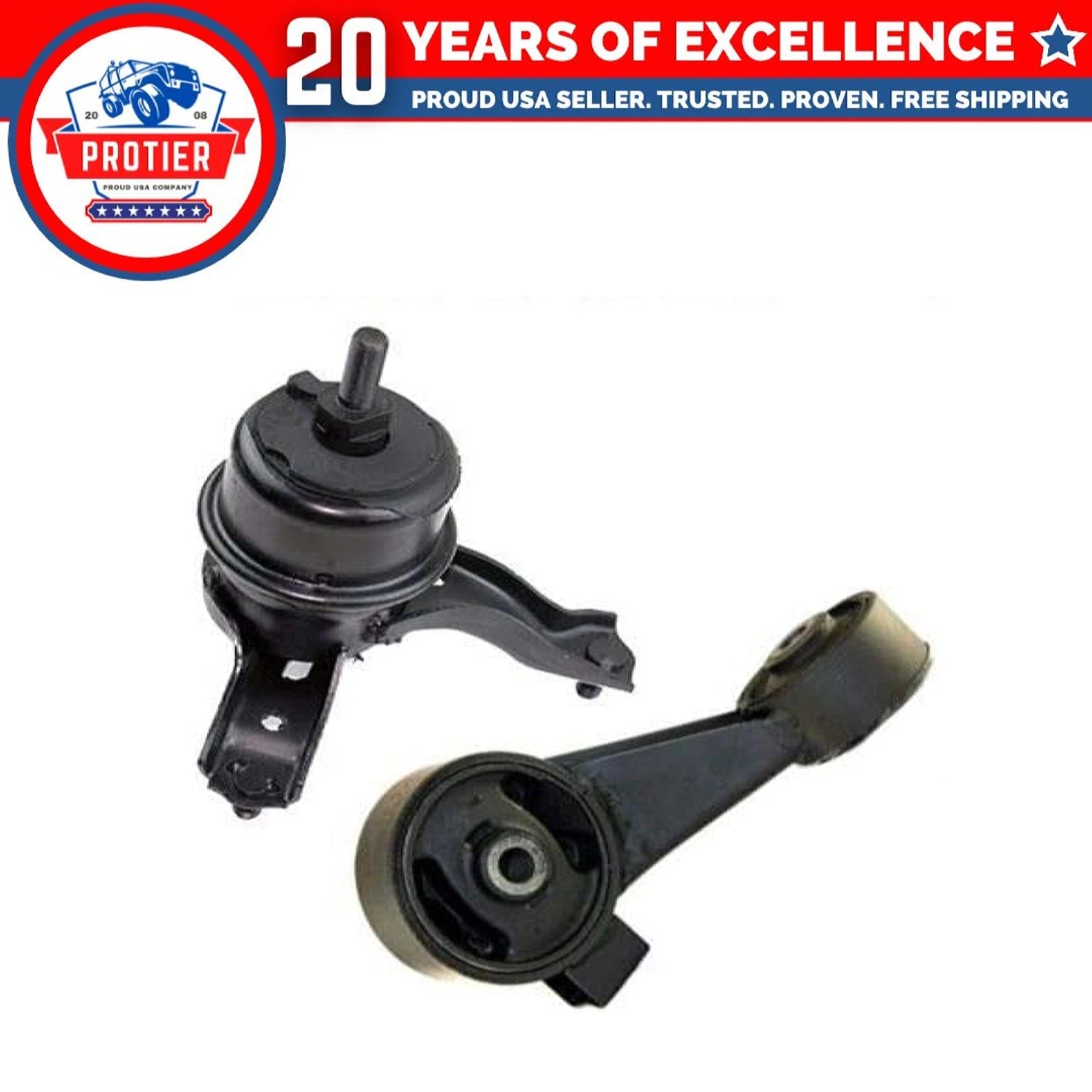 Fits 2002-2006 Toyota Camry 3.0L Front Right Motor & Torque Strut Mount 2PCS : 6B93BC-57