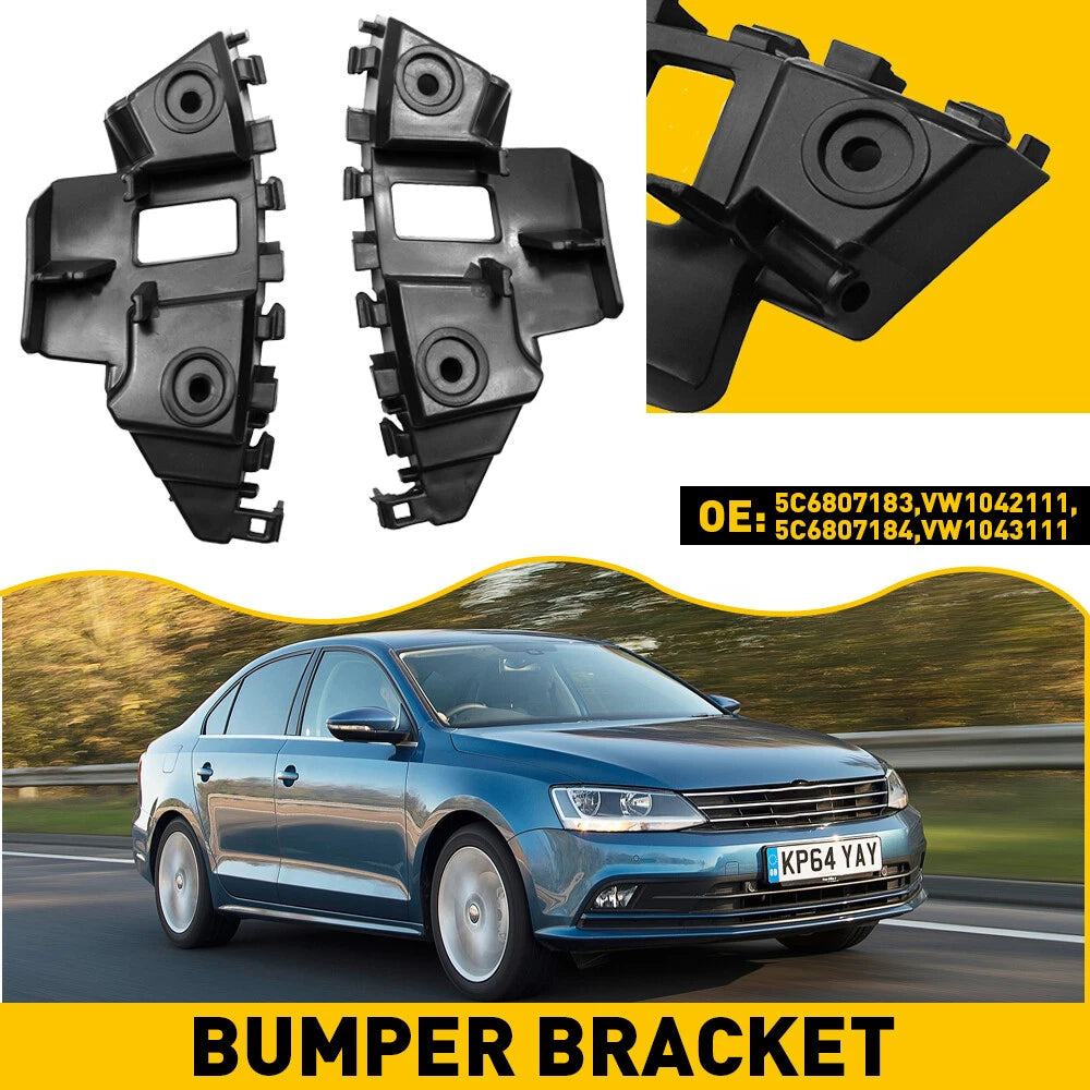 2pcs Front Bumper Brackets Assembly Replacement For 2011-2014 Volkswagen Jetta A 6B93BC-57