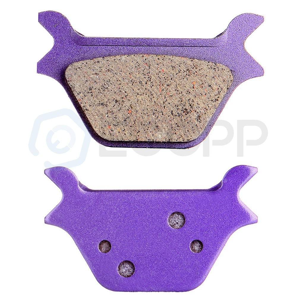 2 Pair Brake Pads For 1993-99 Harley-Davidson Low Rider FXDL Dyna Carbon Fiber 6B93BC-57