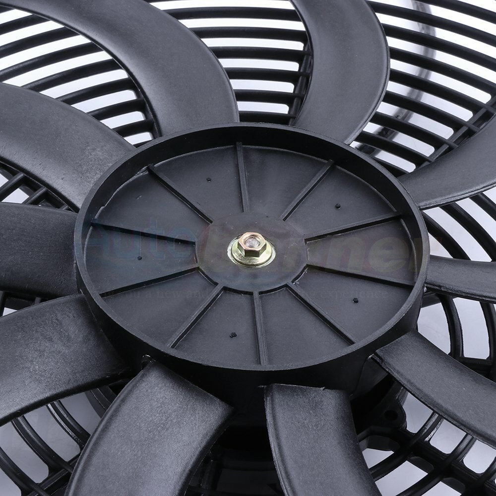Condenser Radiator Cooling Fan Universal 16" Inch For 1999 2000-2017 Ford F-350 6B93BC-57