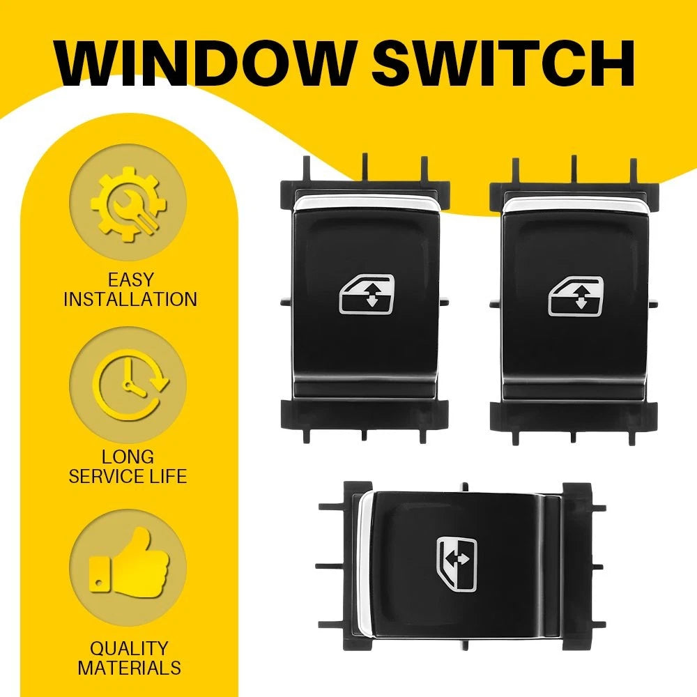 3X Power Window Control Switch Button for 2018-2021 VW Tiguan 2016-2019 e-Golf A 6B93BC-57