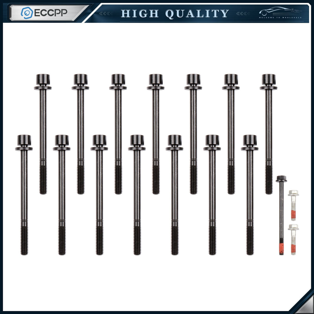 Fits 02-12 Oldsmobile Chevrolet Isuzu Hummer GMC 3.5L 3.7L 4.2L DOHC Head Bolts 6B93BC-57