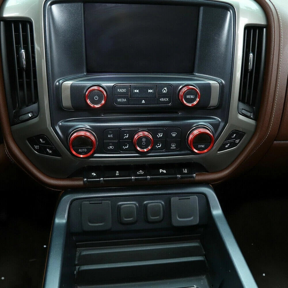Center Console Control Switch Trim Knob for Chevy Silverado GMC Sierra 2014-2018 6B93BC-57