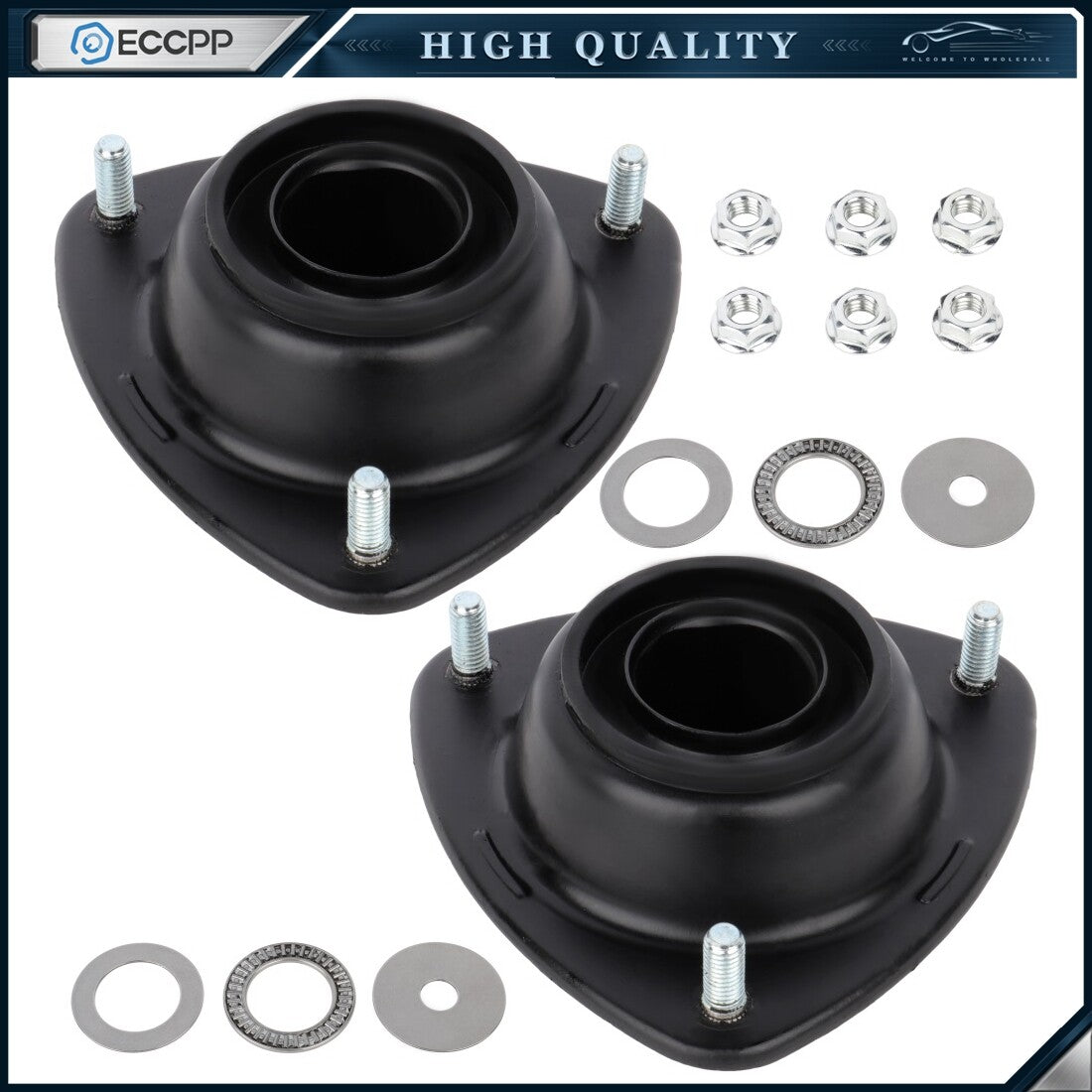 Front Pair Strut Mount Kit For Chevrolet Metro 1992-2001 Sprint 1989-1991 6B93BC-57