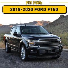 Front Bumper Cover Pads Pair & License Plate Bracket for Set Ford F150 2018-2020 6B93BC-57